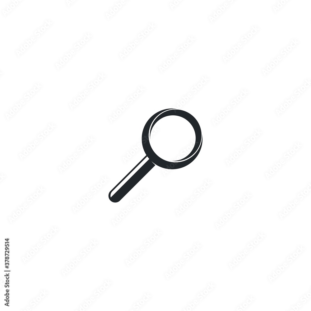 Magnify glass vector icon illustration Magnify glass vector icon illustration
