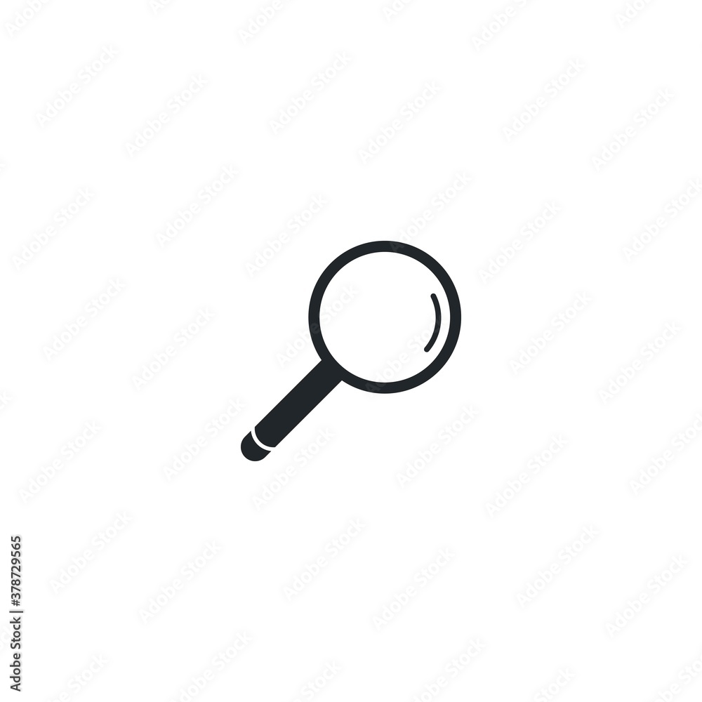 Magnify glass vector icon illustration Magnify glass vector icon illustration