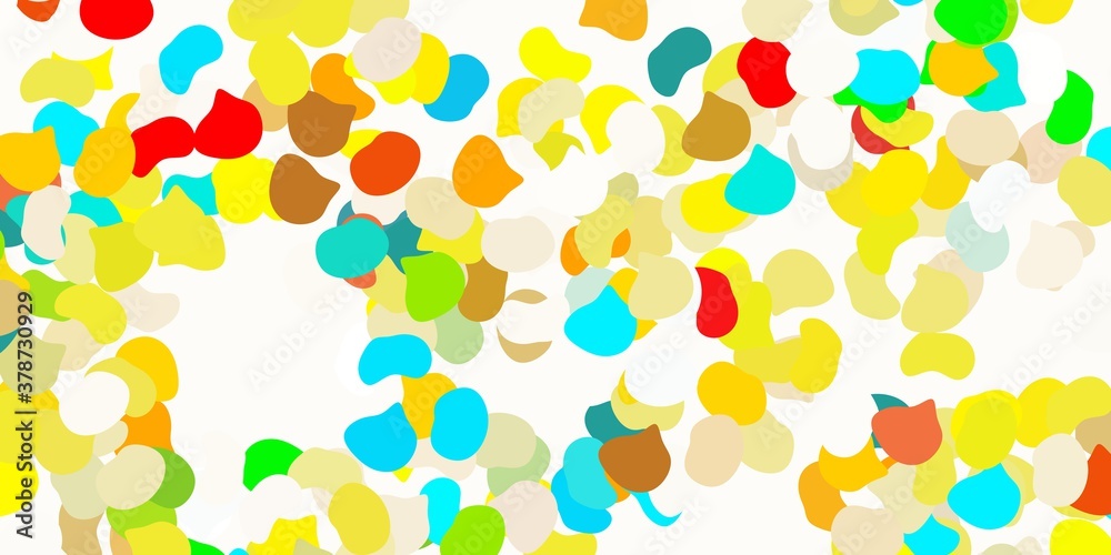 Light blue, yellow vector background with random forms. Light blue, yellow vector background with random forms.
