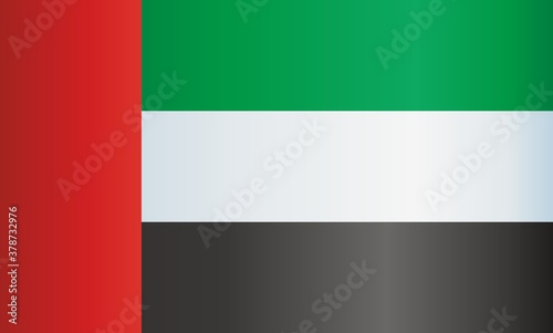 Flag of the United Arab Emirates, United Arab Emirates. Template for award design, an official document with the flag of the United Arab Emirates. Bright, colorful vector illustration