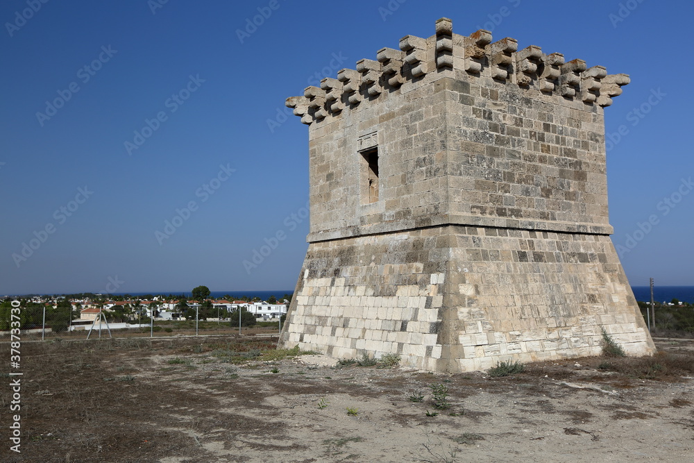 The Venetian tower in Pervolia, Cyprus