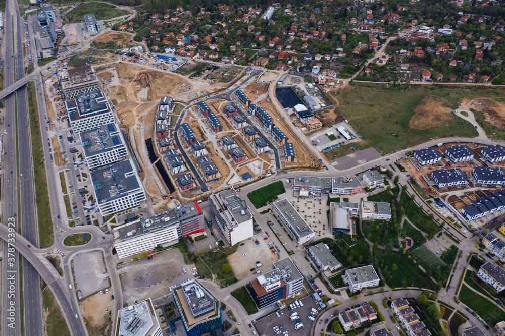 Fototapeta premium aerial view drone