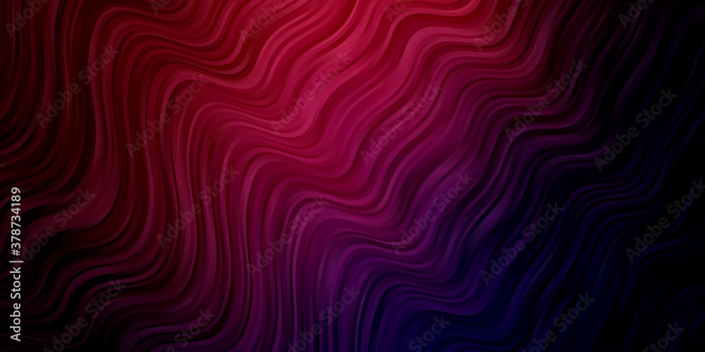 Dark Purple, Pink vector texture with wry lines. Colorful abstract illustration with gradient curves. Pattern for booklets, leaflets. Dark Purple, Pink vector texture with wry lines. Colorful abstract illustration with gradient curves. Pattern for booklets, leaflets.