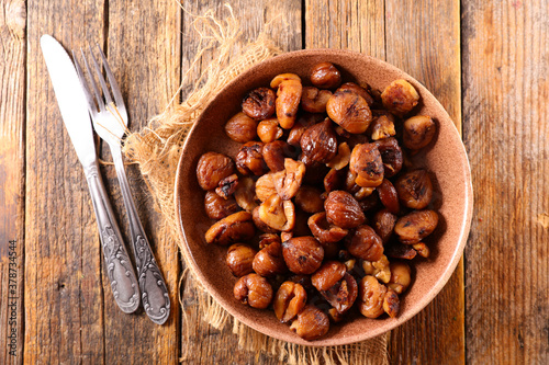 fried chestnut- traditional autumn dish