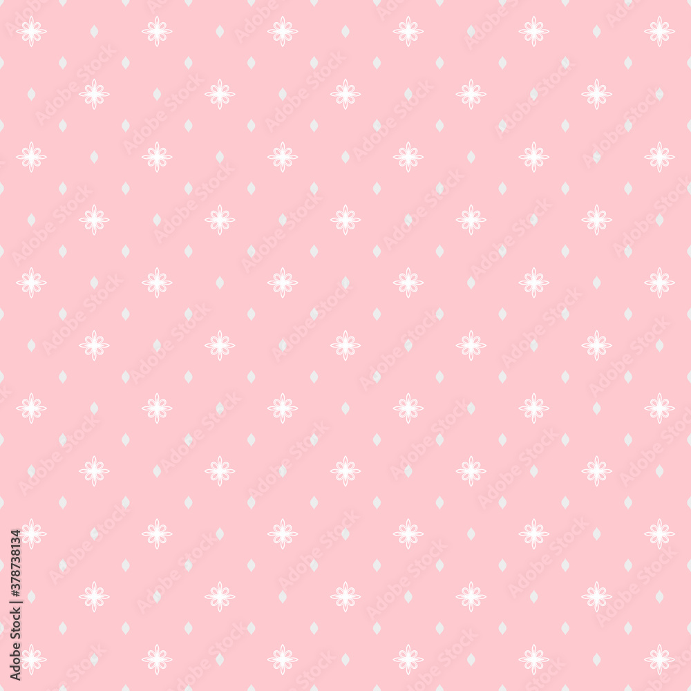 Seamless geometric vector pink and white pattern. Modern ornament with dotted elements. Geometric abstract pattern Seamless geometric vector pink and white pattern. Modern ornament with dotted elements. Geometric abstract pattern