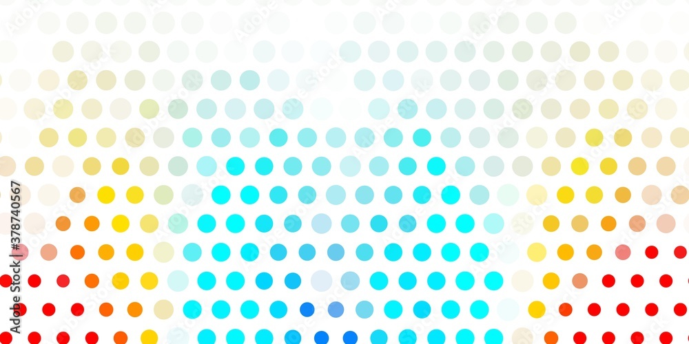 Light blue, red vector texture with disks.