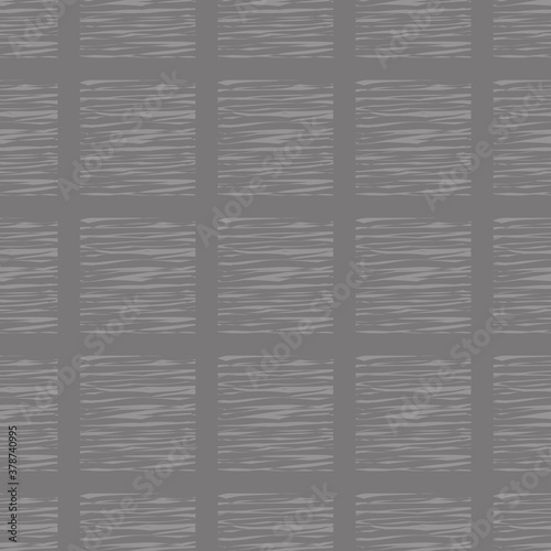 Grey pattern from hatched rectangles. Texture for textile, wrapping
