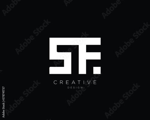 Professional and Minimalist Letter SF SE Logo Design, Editable in Vector Format