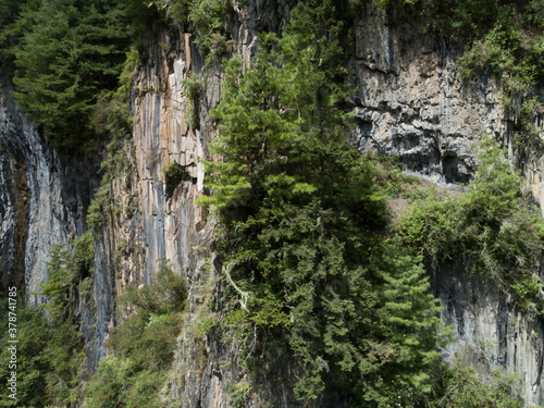 Steep rocky mountain in china