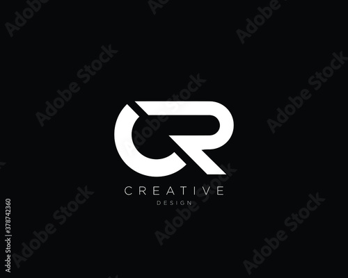 Professional and Minimalist Letter CR Logo Design, Editable in Vector Format