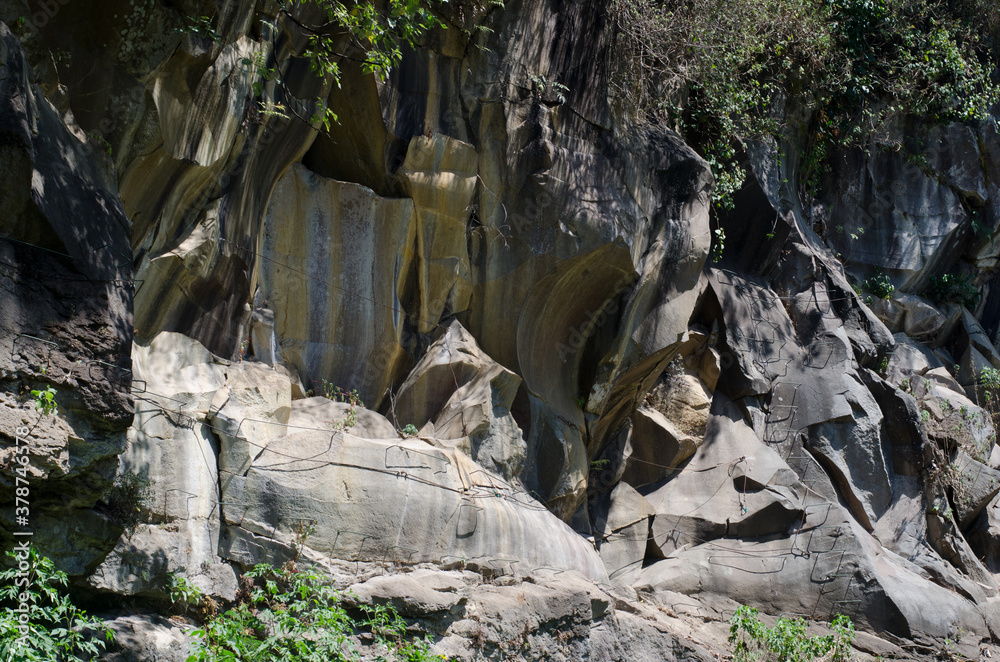 Fototapeta premium Beautifull scenery of rock cliff