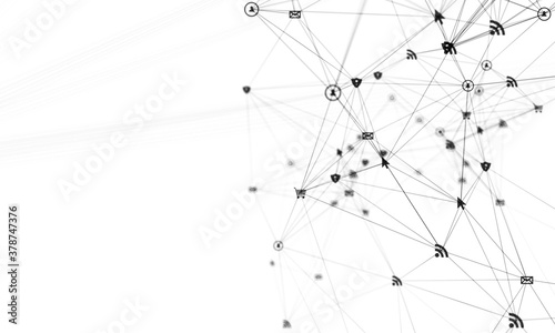 rete  intrecciata  condivisioni  network  tecnologia