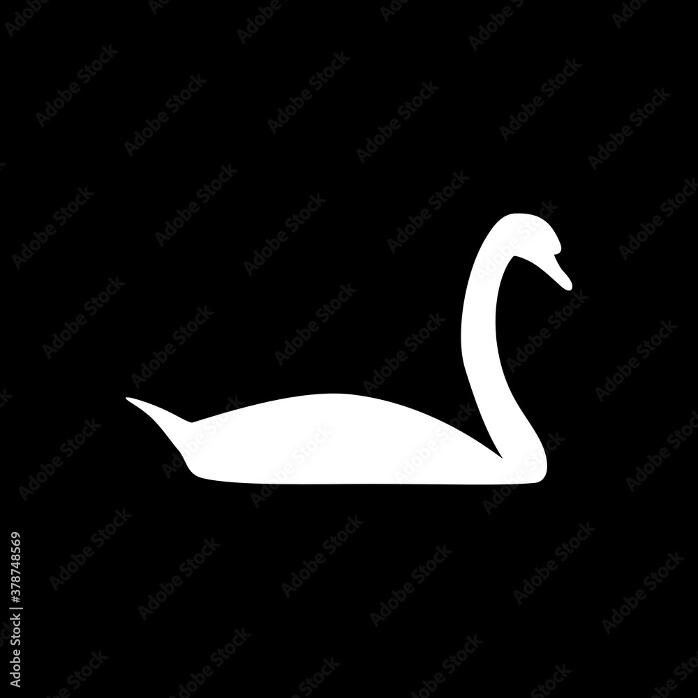 Fototapeta premium Schwan und Hintergrund
