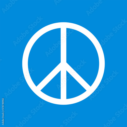 Pacifist sign. International symbol peace. Design element