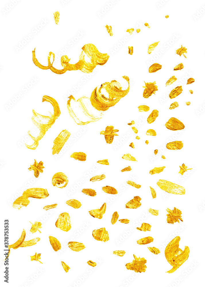Hand drawn golden paint texture Hand drawn golden paint texture