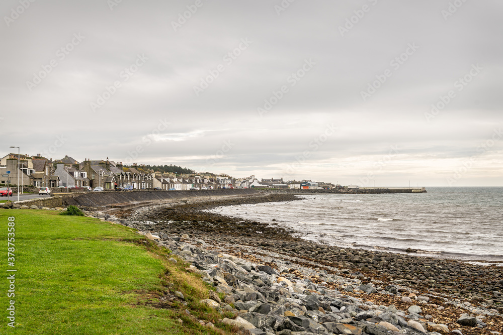 The Coastline and town of Port William, Port William, Dumfries & Galloway, Scotland 