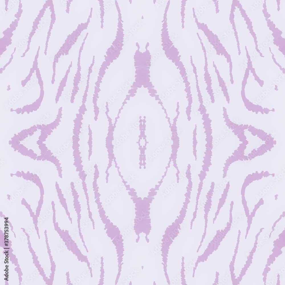 Fototapeta premium Pink African Print. Watercolor Safari Fur 