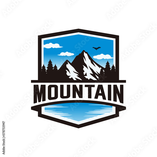 Mountains logo design vector template