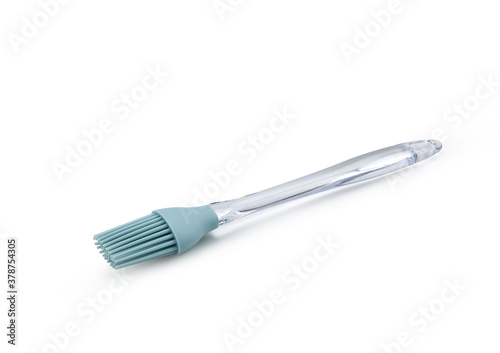 Silicone butter brush on white background 