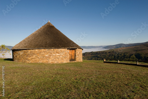 Palloza, traditional house from the pre-Roman period in Los Ancares, Lugo 