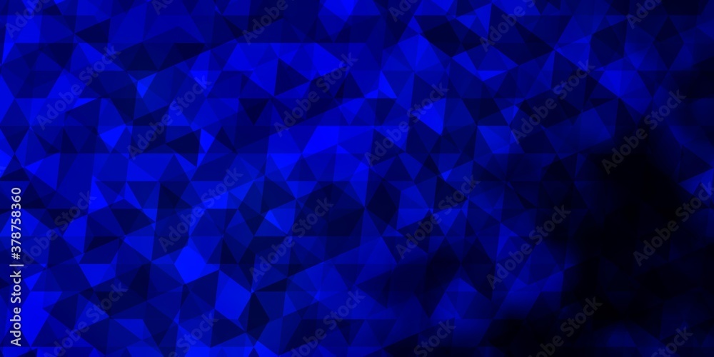 Dark BLUE vector background with polygonal style. Dark BLUE vector background with polygonal style.