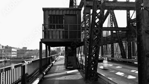 Old and rusted Charlestown Bridge - Boston