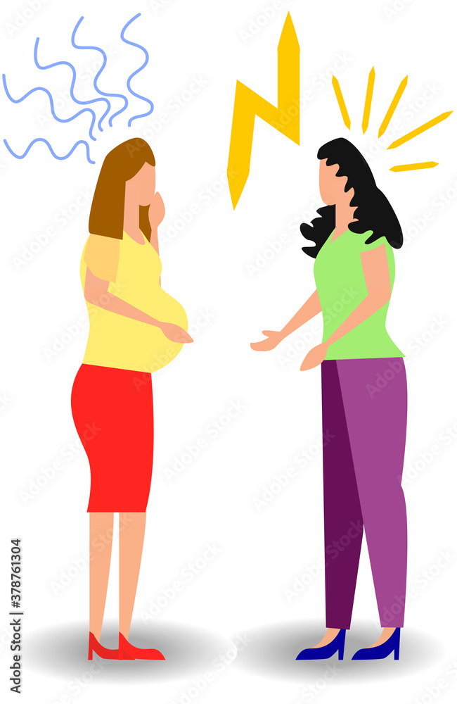 a set of a couple of people quarrel and swear. Aggressive people yell at each other. design graphics in a flat style a set of a couple of people quarrel and swear. Aggressive people yell at each other. design graphics in a flat style