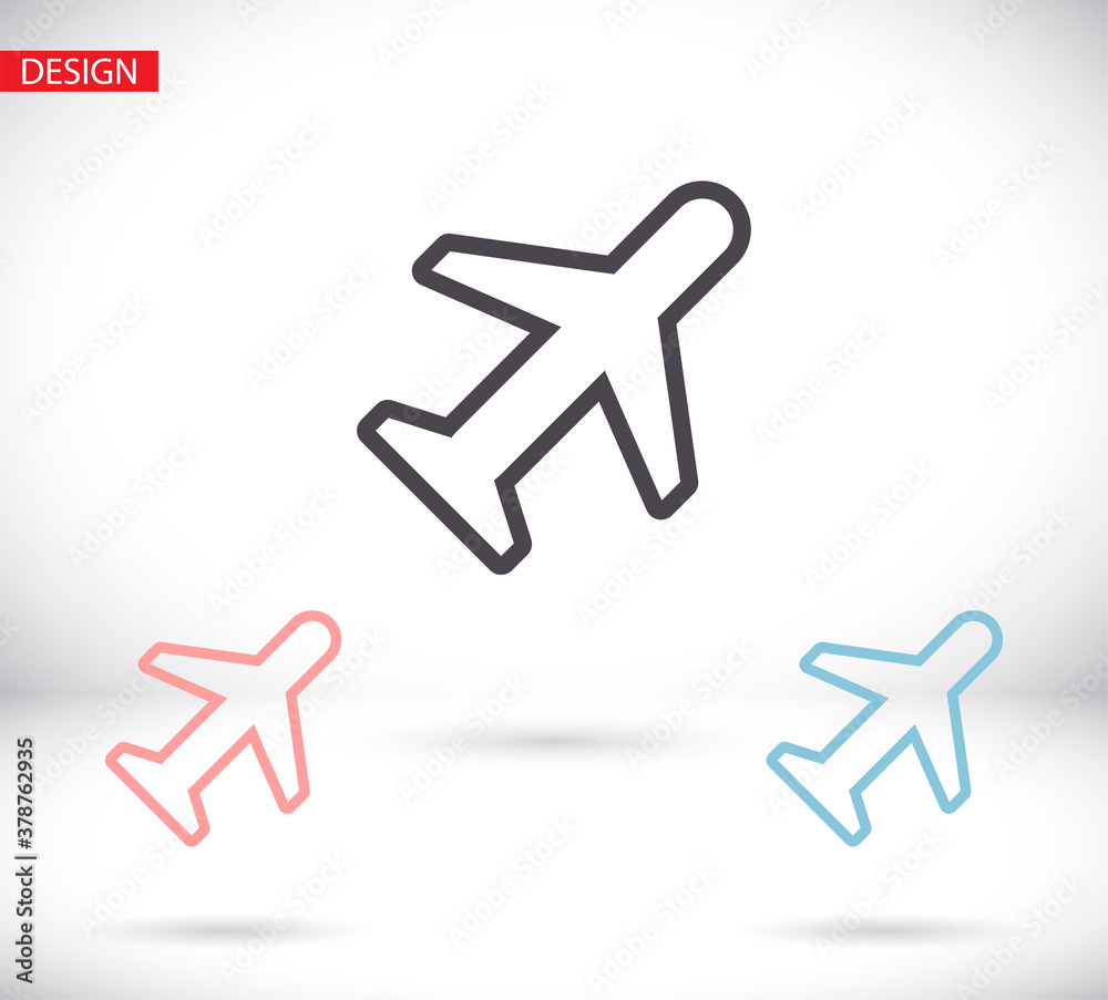 airplane vector icon. lorem ipsum Flat Design JPG