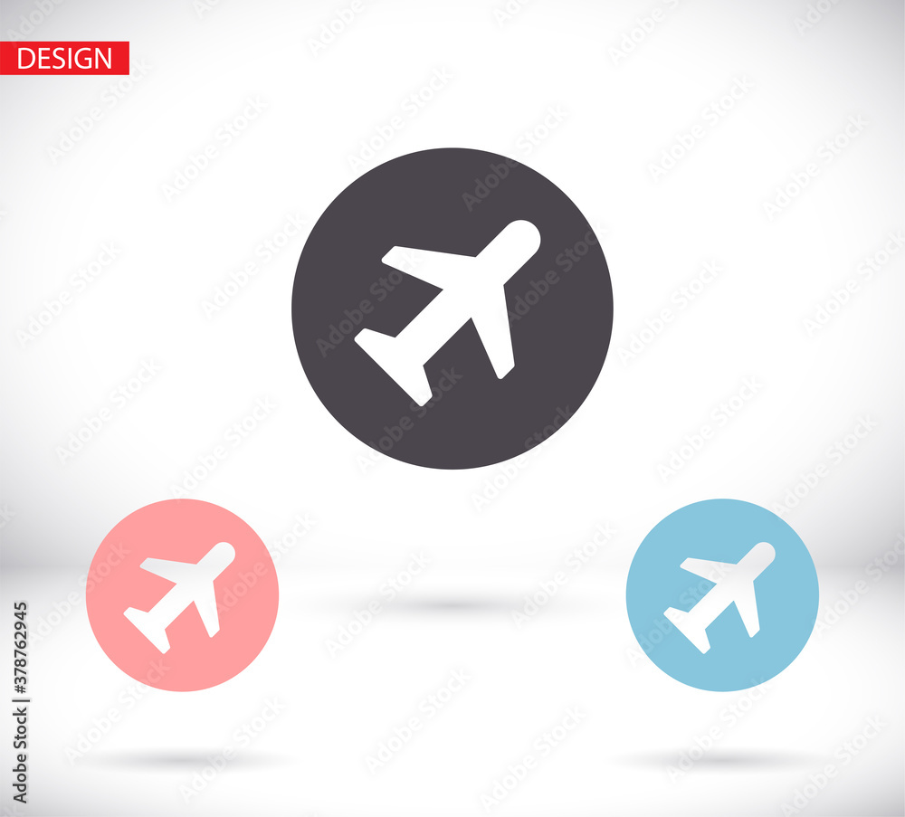 Obraz premium airplane vector icon. lorem ipsum Flat Design JPG