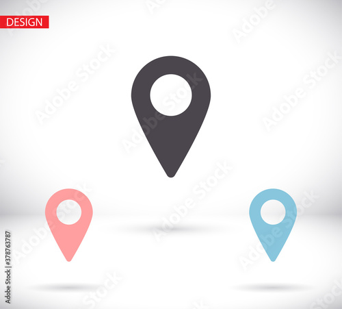 Map localization icon. lorem ipsum Flat Design JPG
