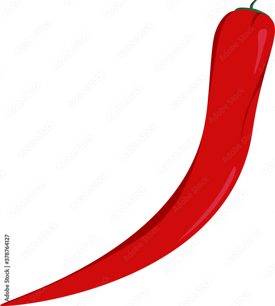 pepper flat illustration for menu or design pepper flat illustration for menu or design