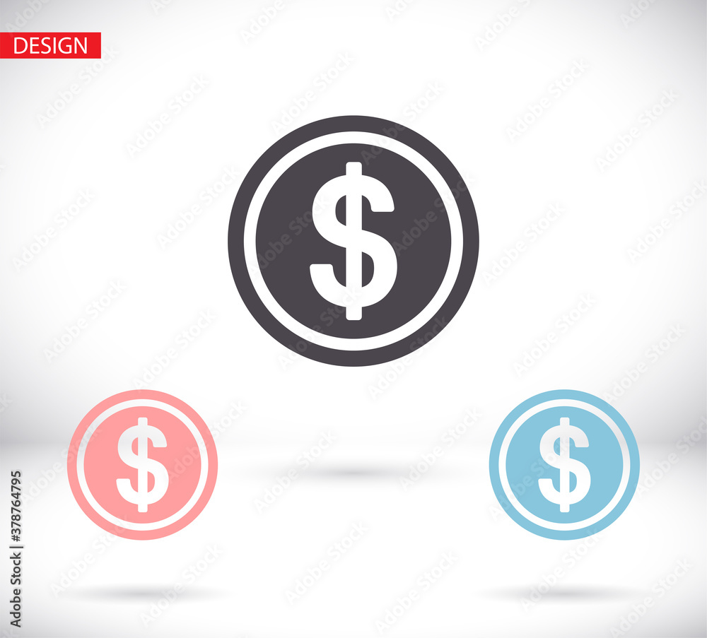vector icon coin. lorem ipsum Flat Design JPG vector icon coin. lorem ipsum Flat Design JPG