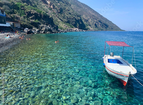 Boats on the sea - Filicudi