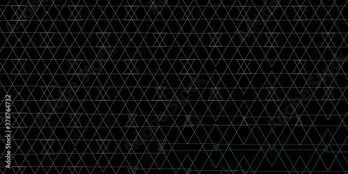 Dark BLUE vector texture with triangular style. Decorative design in abstract style with triangles. Pattern for commercials.