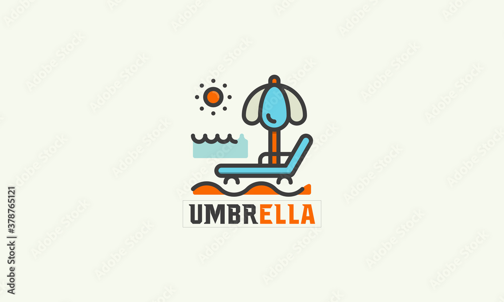 The beach business Logo design vector The beach business Logo design vector