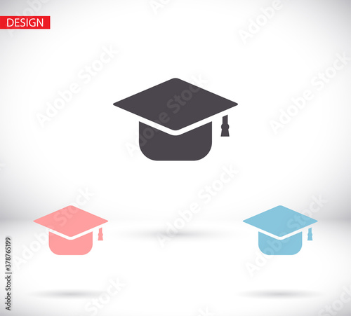 Graduation hat icon . vector Graduation hat . illustration Graduation hat . 10 eps Graduation hat . simple image