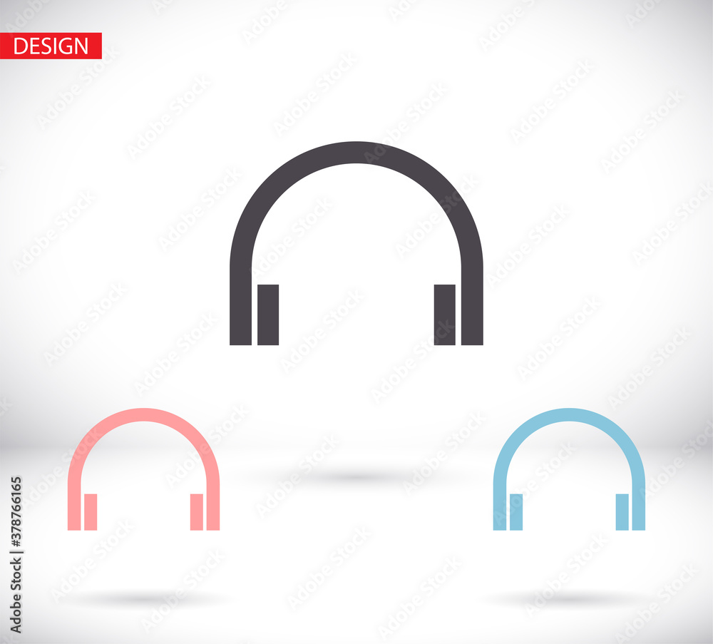 headphones icon vector. lorem ipsum Flat Design JPG headphones icon vector. lorem ipsum Flat Design JPG