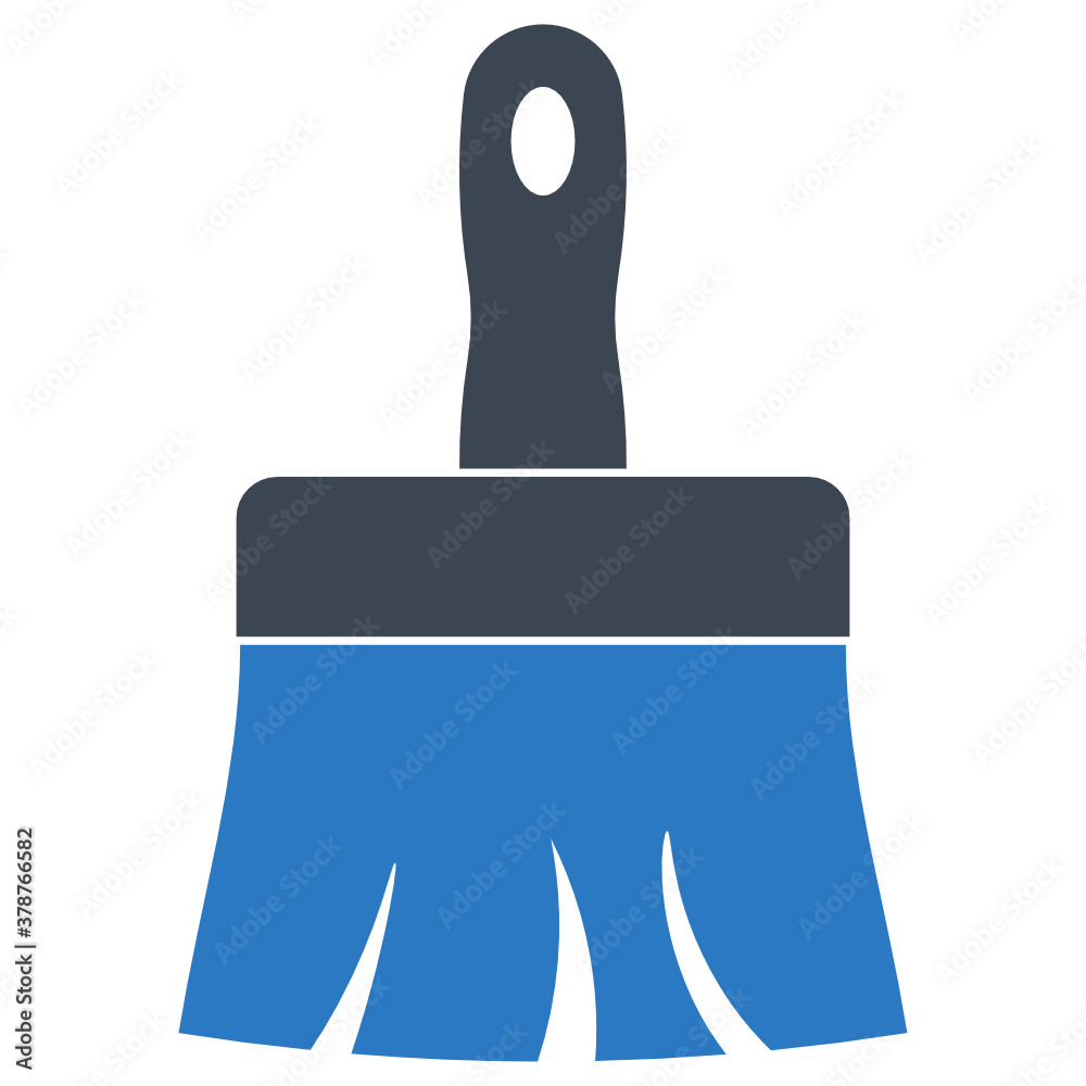 Paint Brush with Wooden Handle Concept Vector Icon Design, civil engineering and construction Symbol on White background Paint Brush with Wooden Handle Concept Vector Icon Design, civil engineering and construction Symbol on White background