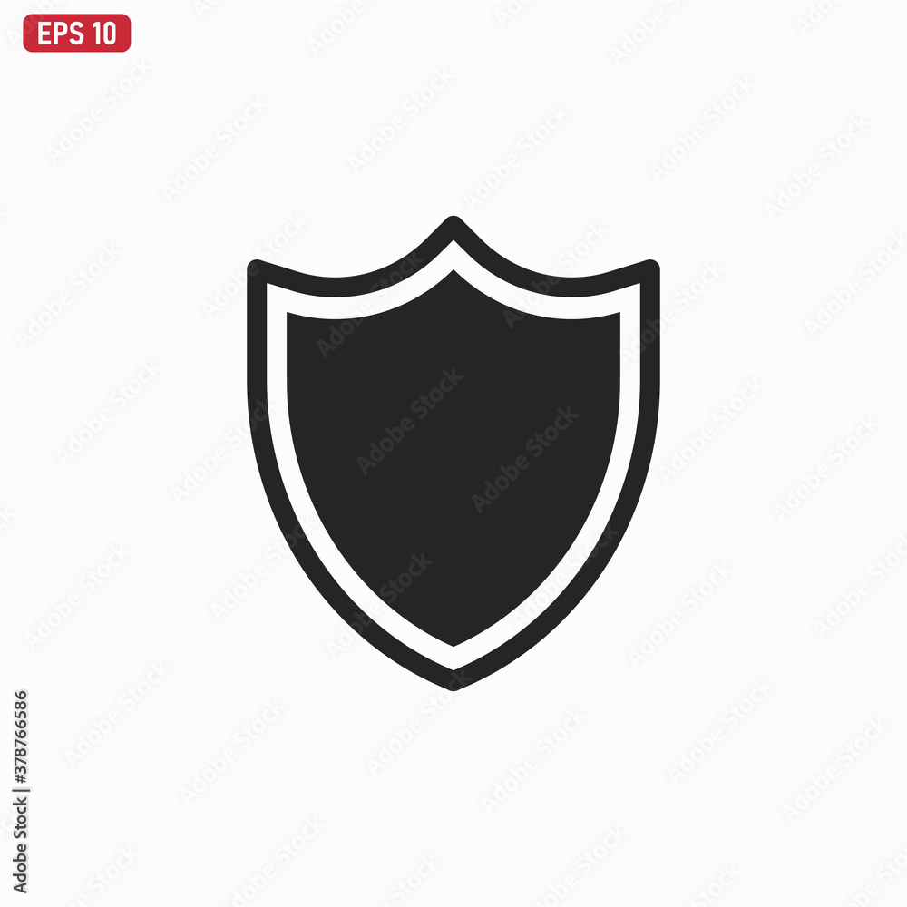 Shield icon vector . protection sign Shield icon vector . protection sign