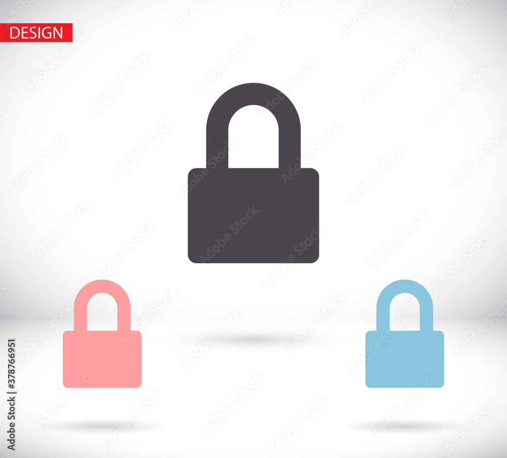Lock vector icon . lorem ipsum Flat Design JPG Lock vector icon . lorem ipsum Flat Design JPG