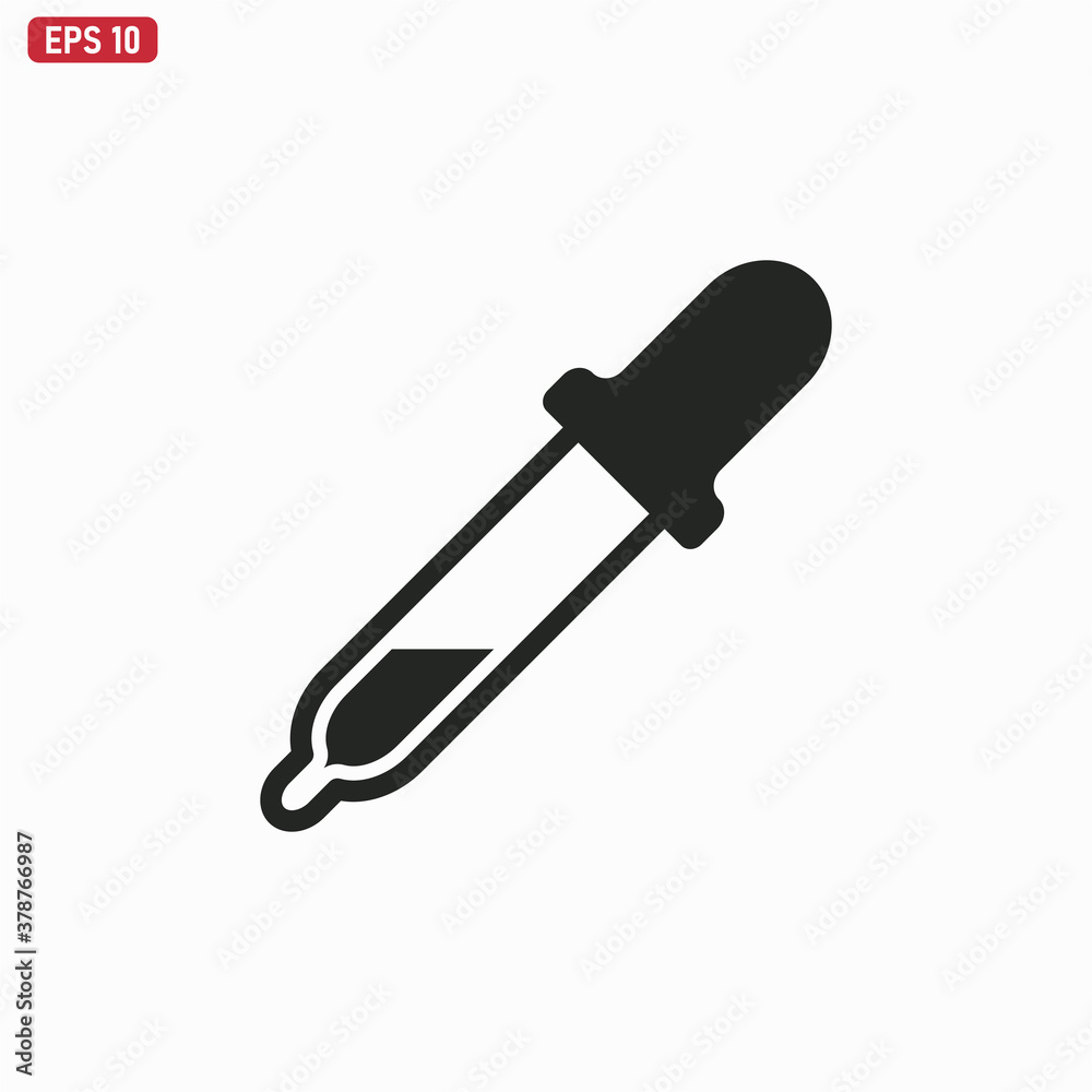 Pipette icon vector . Dropper sign Pipette icon vector . Dropper sign