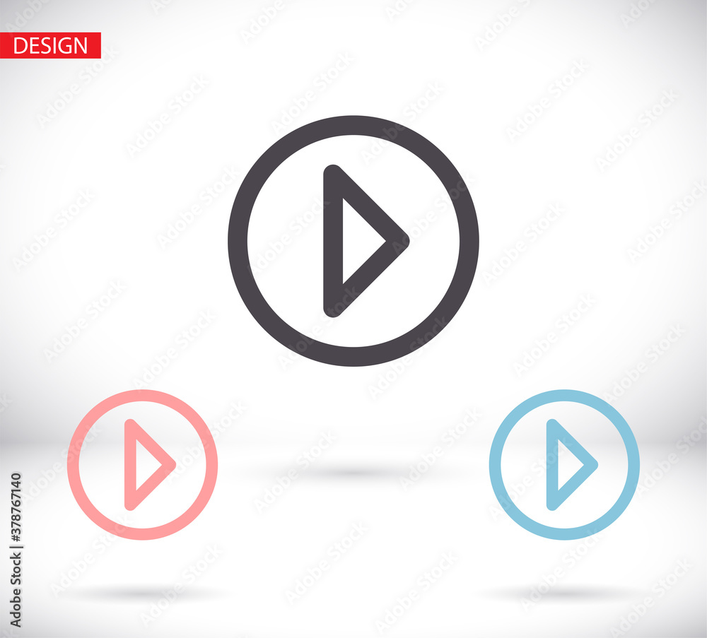 Play Video vector icon. lorem ipsum Flat Design JPG Play Video vector icon. lorem ipsum Flat Design JPG