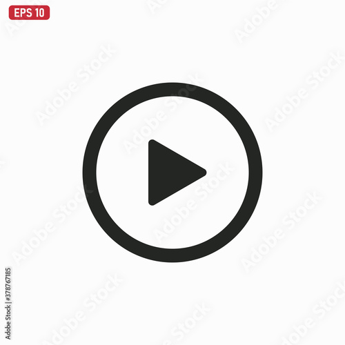 Free Download Play icon vector . Play button - GFXLoad