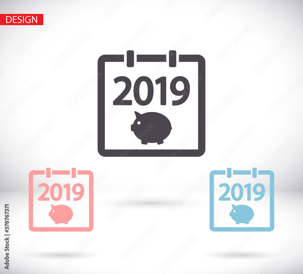 calendar 2019 Icon vector. lorem ipsum Flat Design JPG calendar 2019 Icon vector. lorem ipsum Flat Design JPG