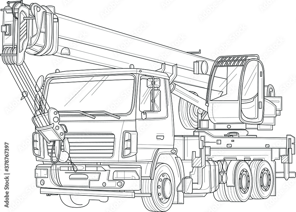 Semi - Semi Truck Drawing - Free Transparent PNG Download - PNGkey