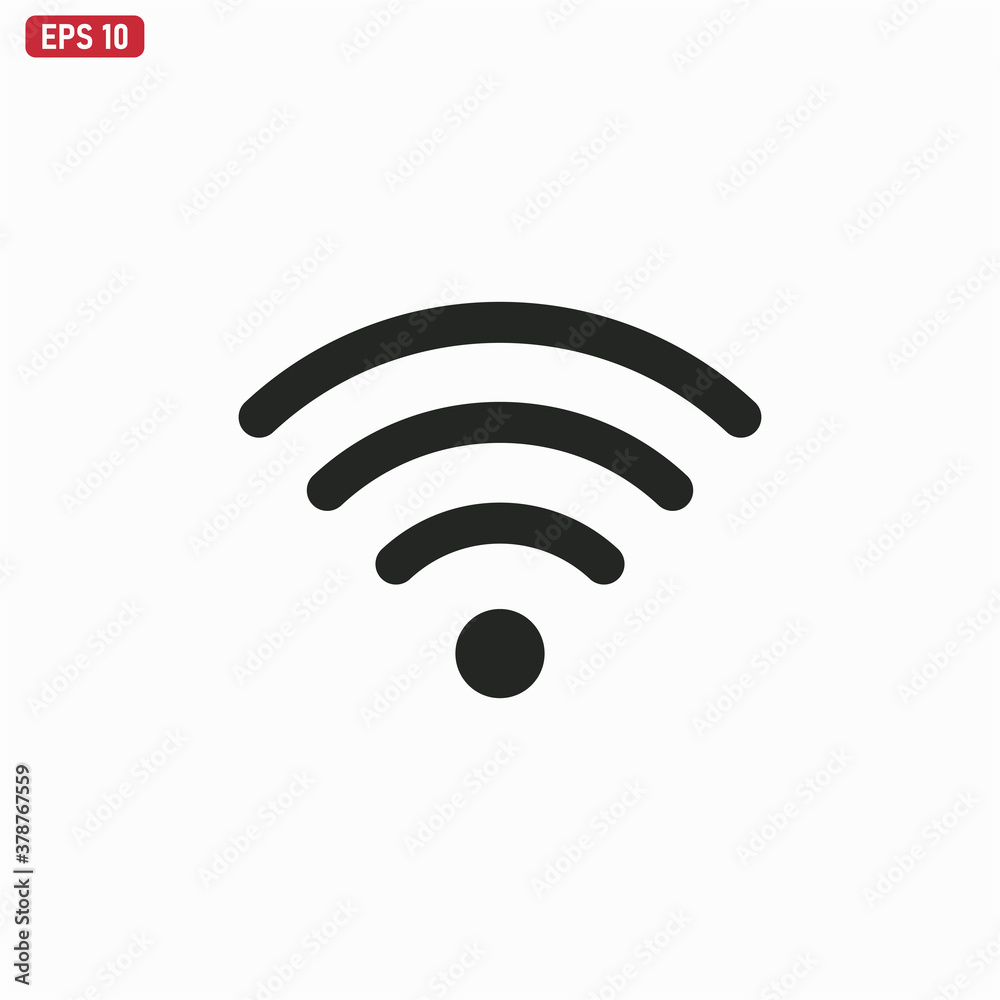 Wifi icon vector . Wireless sign Wifi icon vector . Wireless sign