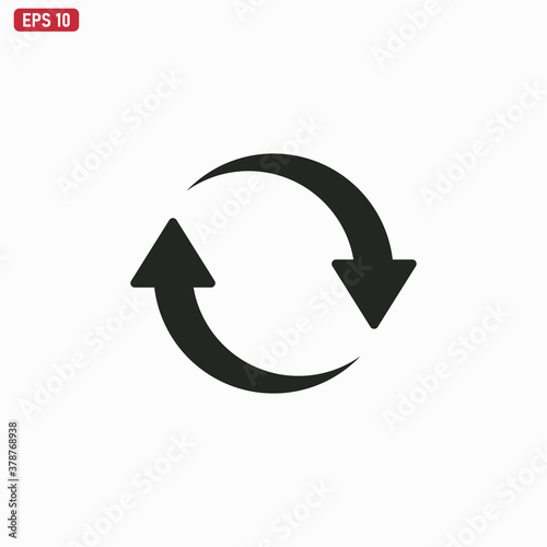 Update icon vector . Refresh sign . Reload