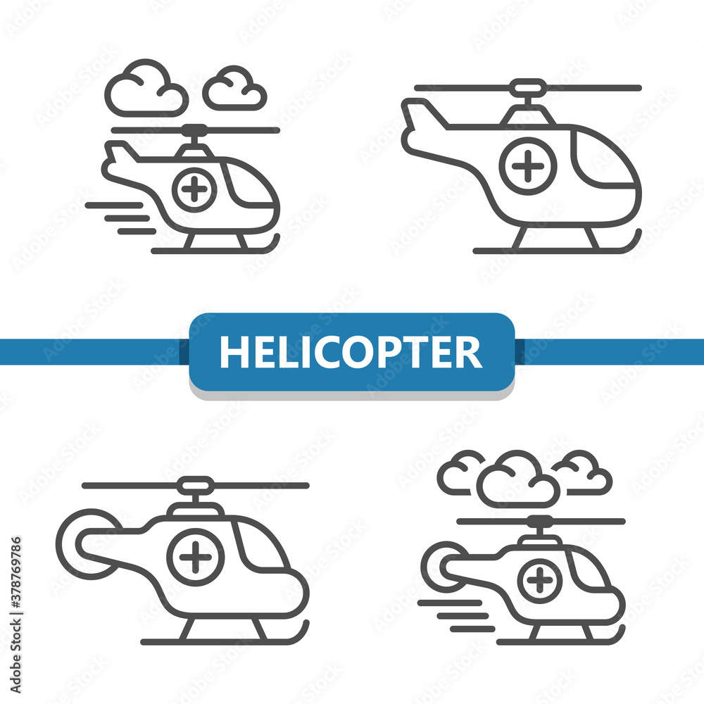 Helicopter Icons Helicopter Icons