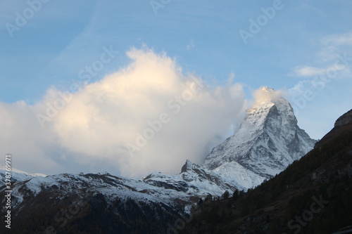 Beautiful morning view of Matterhorn, Zermatt, Switzerland, Europe