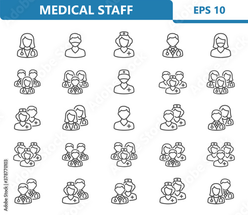 Medical Staff Icons